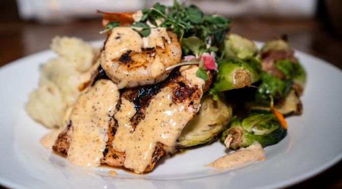 Blackened Salmon and Shrimp
